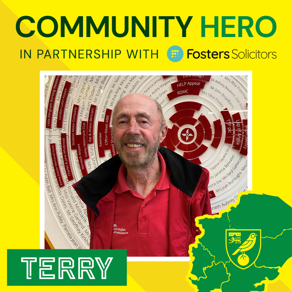 Norwich City Community Hero, Terry Southgate, Wrexham FC 20th September 2025