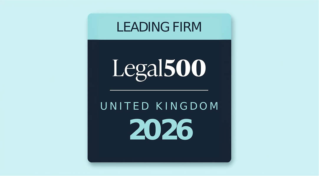 Legal 500 Leading Firm United Kingdom 2026 accreditation badge