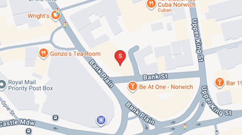 Map — Norwich Office