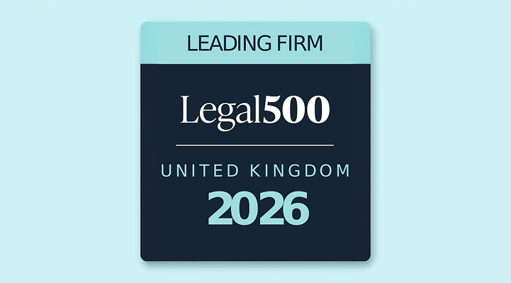 Legal 500 Leading Firm United Kingdom 2026 accreditation badge