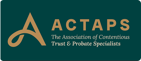 ACTAPS (Association of Contentious Trust and Probate Specialists) member logo